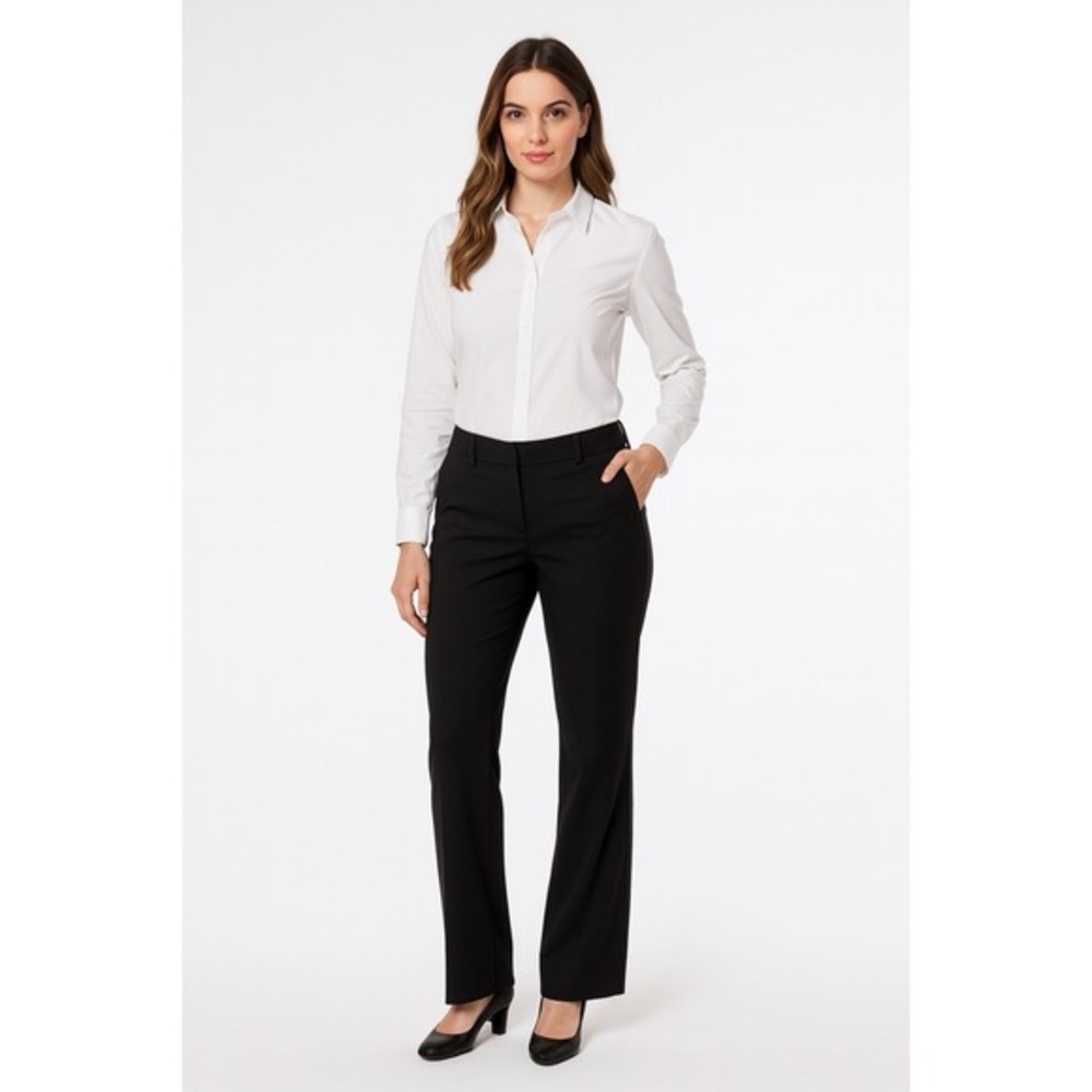 Ann Taylor LOFT Julie Trouser Black Career Dress Pants 8 75-06